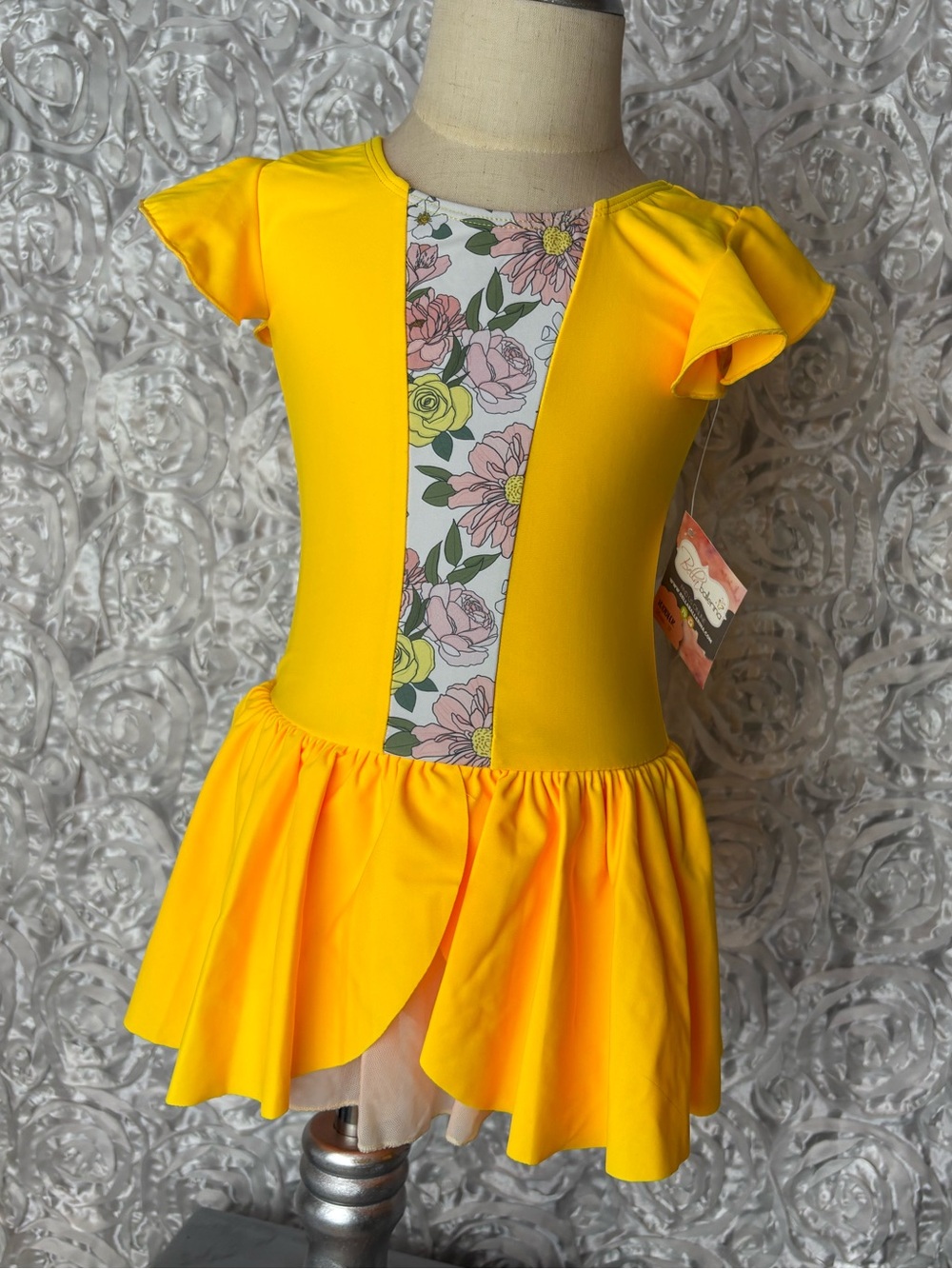Yellow Princess Belle Girls' Dance Costume